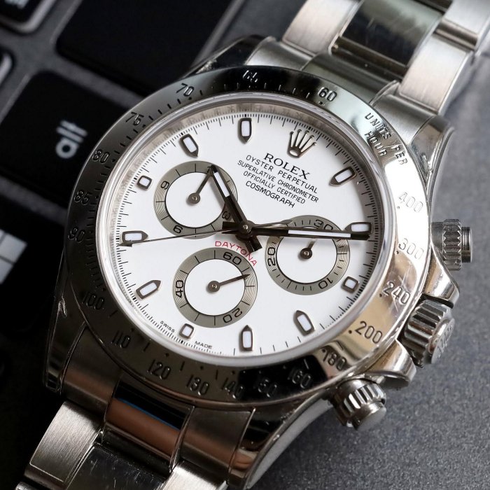現貨 ROLEX 勞力士 Daytona 宇宙計時型迪通拿 白迪 鋼王 116520 40mm 蠔式鋼錶帶 機械錶 男錶女錶