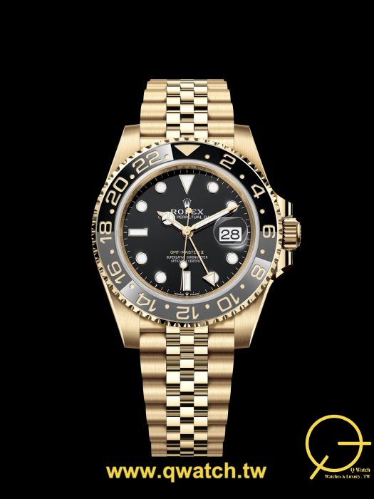 【Q Watch名錶交流】ROLEX 126718GRNR 全黃金GMT灰黑錶圈｜🔸皮蛋圈 2025全新