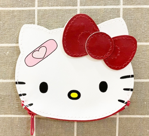 【震撼精品百貨】Hello Kitty 凱蒂貓-三麗鷗 Hello Kitty日本SANRIO三麗鷗KITTY造型零錢包-OK絆*12300
