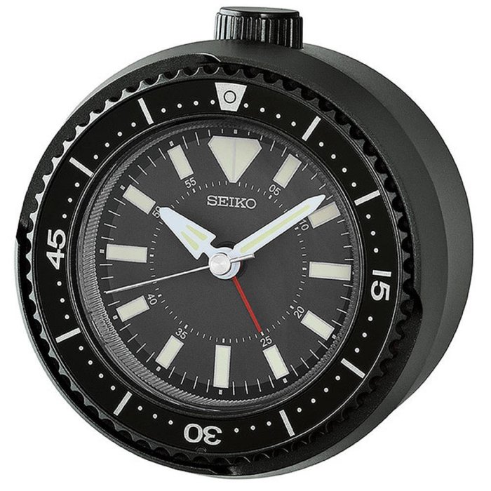 SEIKO 精工水鬼造型靜音秒針防貪睡鬧鐘-4款可選(QHE207E/QHE207L