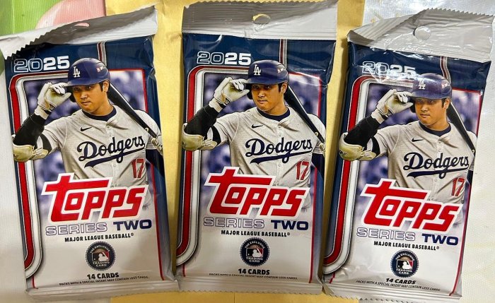 大谷翔平2025 MLB TOPPS SERIES 2 baseball display box 球員卡零售包