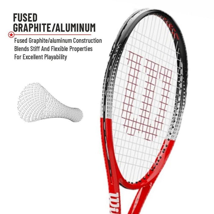 【曼森體育】WILSON PRO STAFF PRECISION RXT 105 網球拍 (289g) 碳鋁拍 初學專用