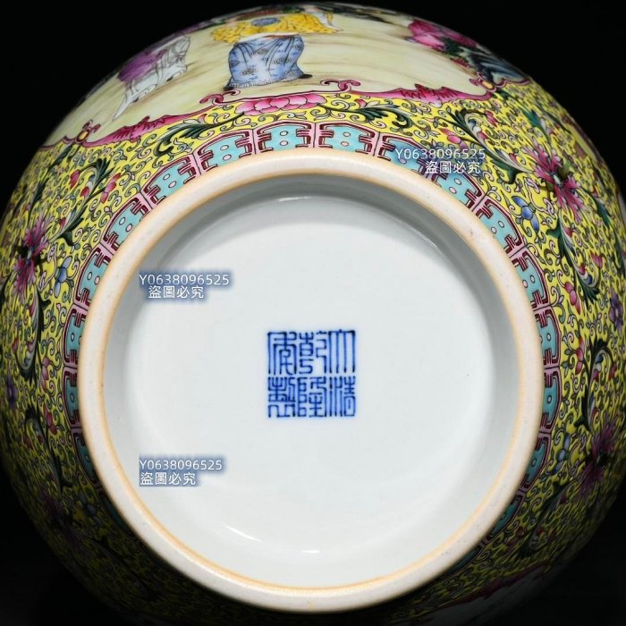 清乾隆粉彩福在眼前雙耳瓶，高33.5cm直徑22.5cm，編號50 粉彩琺瑯彩