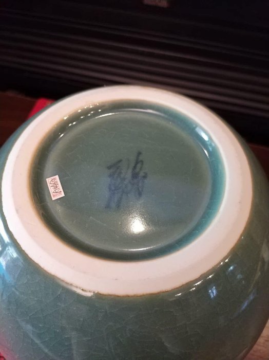 日本九谷香祥銀彩花器，現代工藝融合傳統之美，高度20公分，肚徑20公分