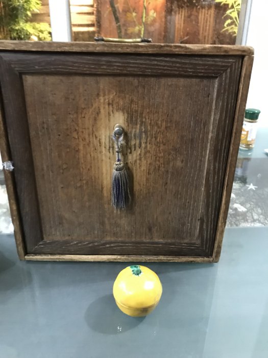 古早味早期懷舊茶道具茶冊小茶箱茶道櫃（老銅提把) | Yahoo拍賣