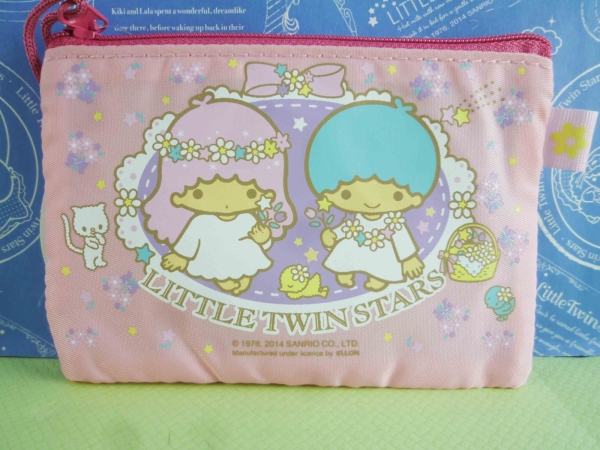 【震撼精品百貨】Little Twin Stars KiKi&LaLa 雙子星小天使~零錢包 網狀 粉