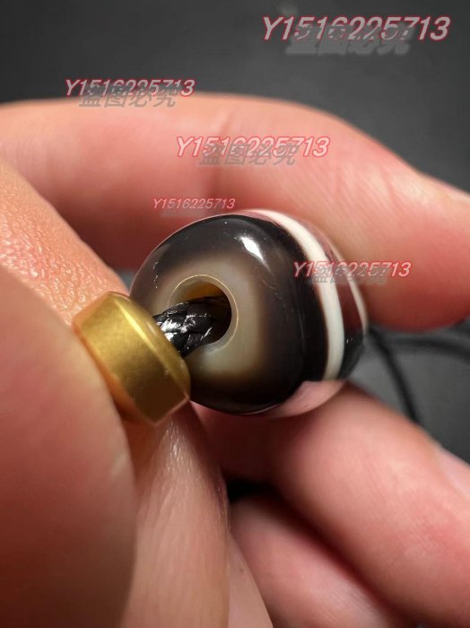 臺灣純手工黑白一眼天地天珠尺寸12.8*12*39mm 材質瑪瑙藏品老貨收藏