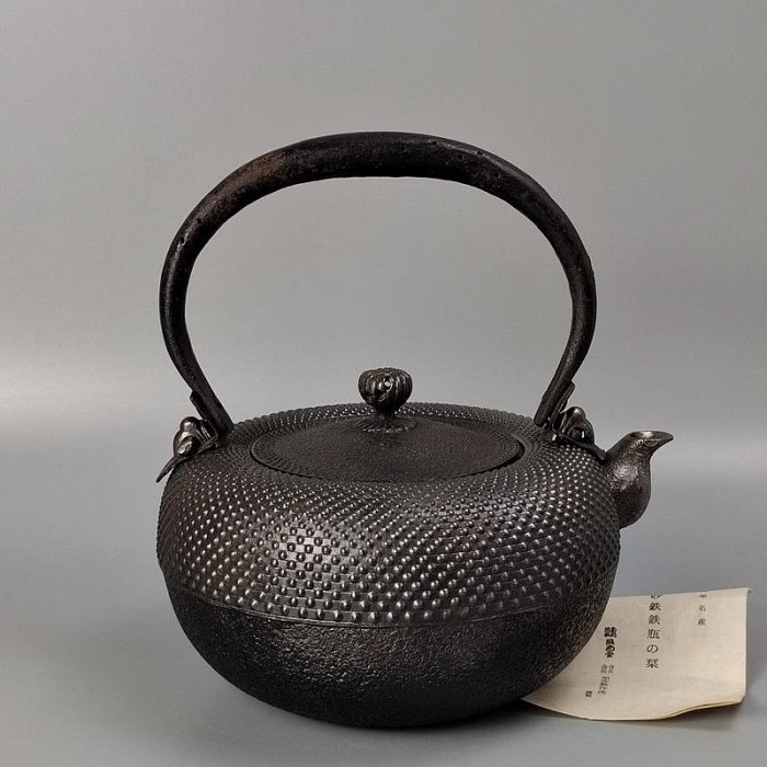 時代不明　壺 人気SALE，セール D13◇極上時代老鉄壺 口銀被粒銀象嵌