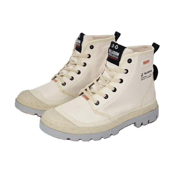 飯行李 PALLADIUM PAMPA RCYL L+ WP+ 中性款米色高筒防潑水穿搭休閒休閒鞋