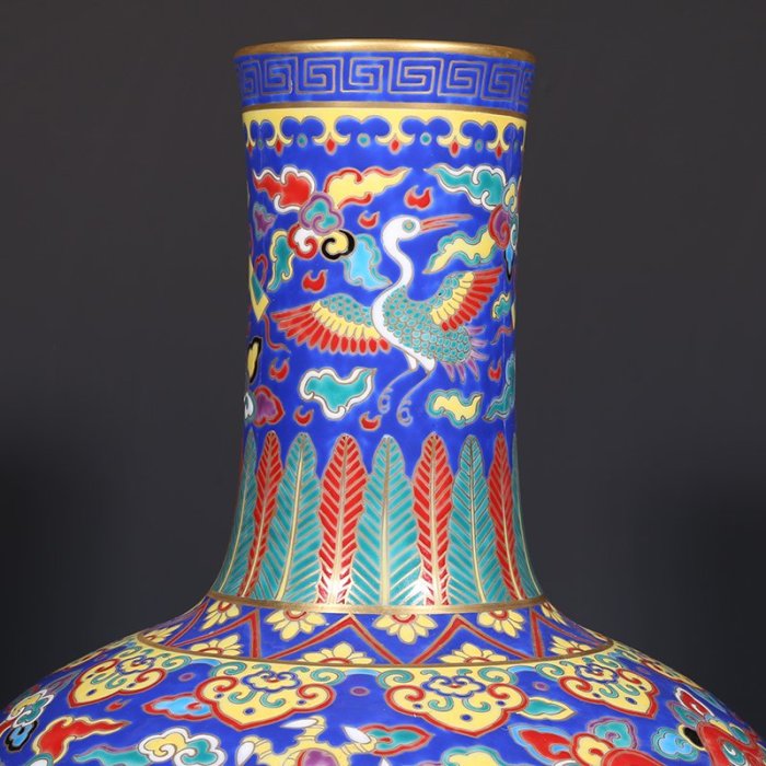 姥姥私藏】大清乾隆五彩描金雲龍紋天球瓶| Yahoo拍賣