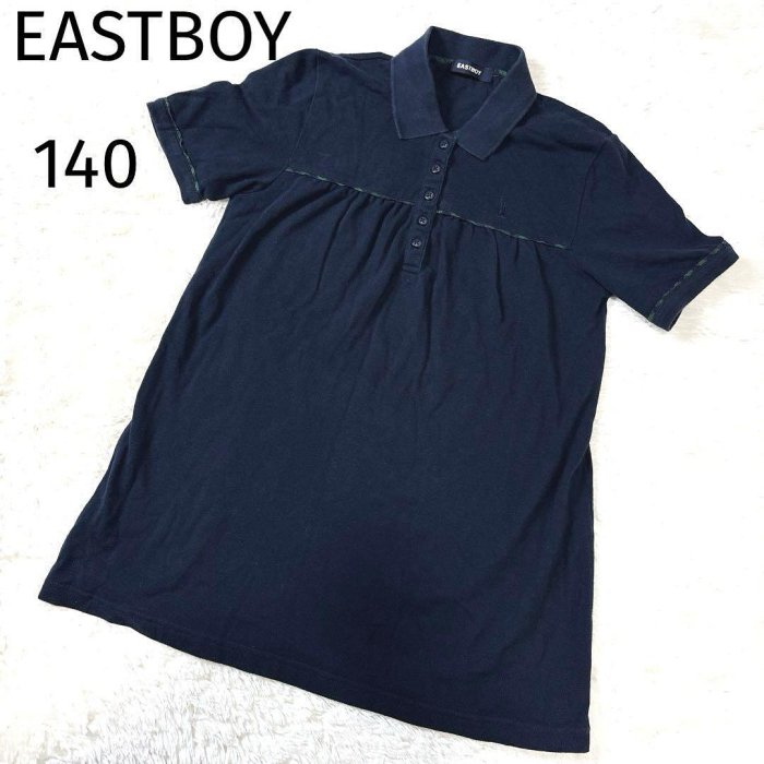 EASTBOY伊斯特男孩Polo衫連身裙cm深藍色刺繡