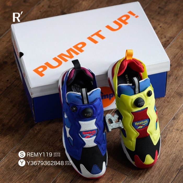 R'代購Kicks Lab Reebok Instapump Pump Fury OG 鴛鴦黃紅藍紫