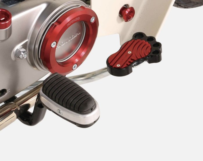全新現貨日規 日本進口（非泰規紙盒包裝）KITACO honda JA48 c125 cub 黃黑腳丫 紅黑腳丫 煞車踏板 金色/紅色