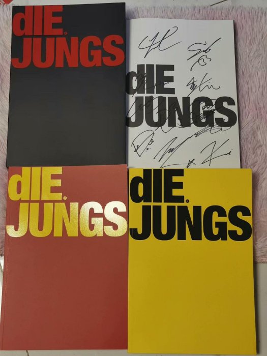 嚴選首批限量EXO親筆簽名德國寫真集DIE JUNGS，三版黑白數位典藏DIE