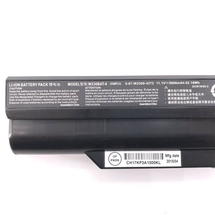 CJSCOPE W230BAT-6 6芯原廠電池ZX530 ZX-530 W230 W230SD W230SS