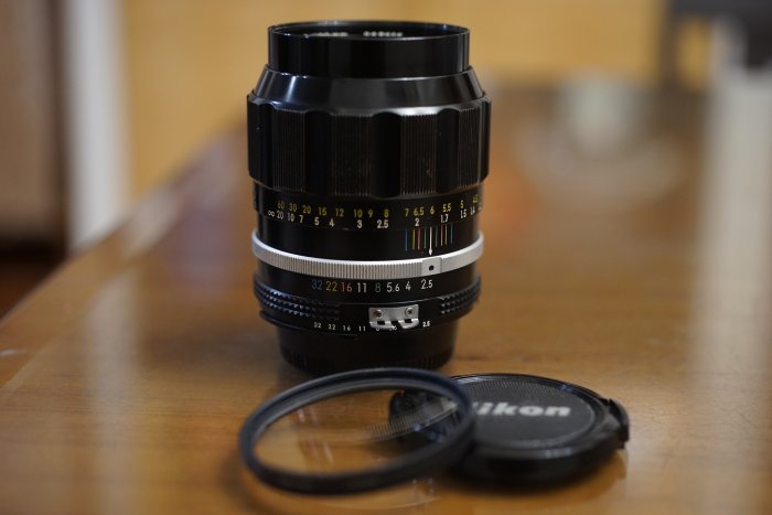 售】Nikkor-PC 105mm F2.5阿富汗少女鏡已上原廠Ai套件加購轉Sony E 口