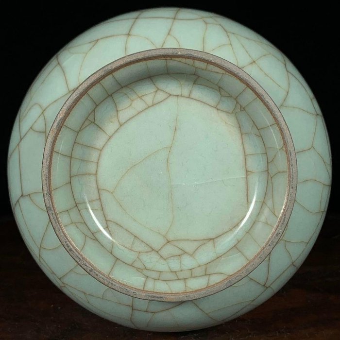 宋官窯玉壺春瓶，高24直徑12.5cm，230364 汝窯三彩官窯【古玩閣