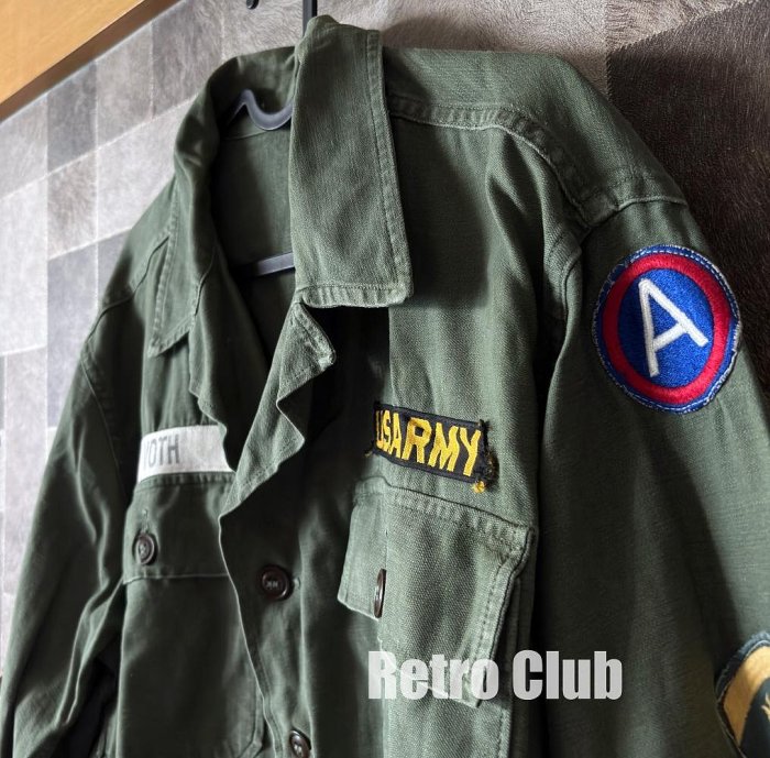 Retro CLUB【1000元起標】【二手】80's 美軍公發軍品 OG-107 軍裝襯衫 古著 軍用老品 C260712