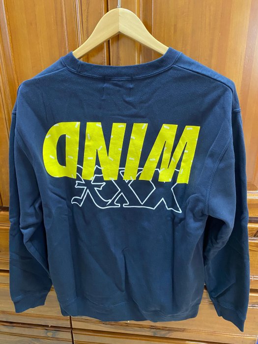 【青白】GOD SELECTION XXX xWIND AND SEA GOD SELECTION XXX WIND AND SEA 聯名藍色棉T 大學棉T MADE IN JAPAN