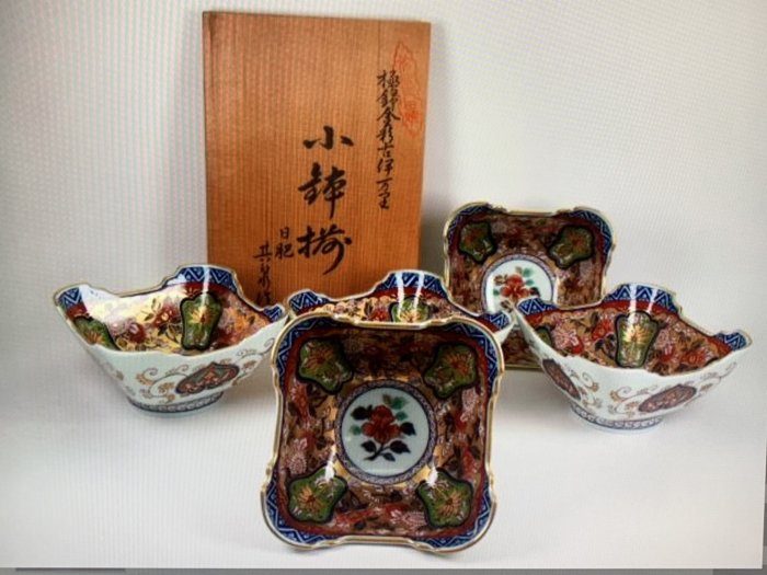 珍華堂】日本有田燒-日肥其泉-昭和年製-賞美堂-極錦金彩-古伊万里様式