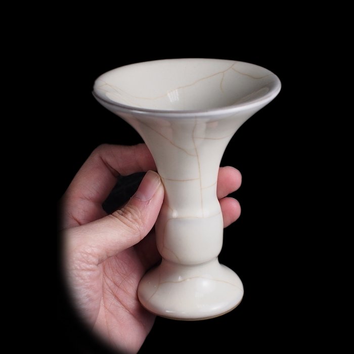 宋 官窯 白磁 月白釉 花瓶 中国 古美術 骨董品