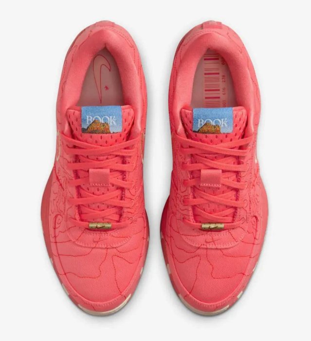 Nike Book 1 TEXT EP Magic Ember。太陽選物社IB8053-800/IB8054-800