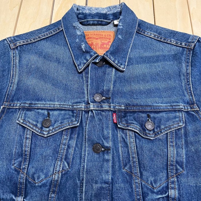 二手正品 Levi's Levis 牛仔外套 墨西哥製 破壞加工