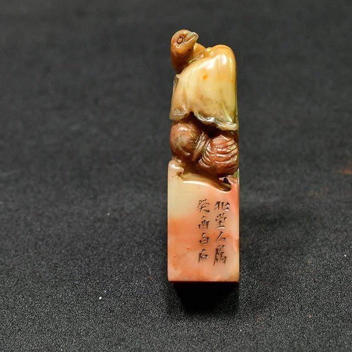 齊白石創作老印章6.24C 芙蓉壽山石鳥鈕藝術珍藏壽山芙蓉石雕齊白石款