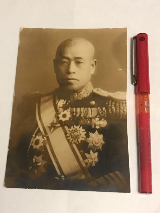☆ 元帥海軍大将 山本 五十六 記念 純銀肖像牌120g 稀少品 低