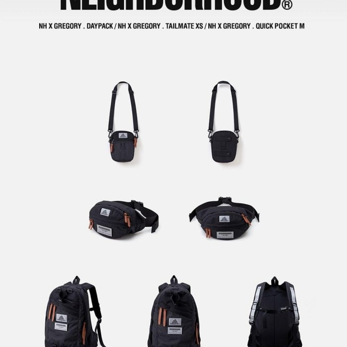 NEIGHBORHOOD NH X GREGORY . DAYPACK/TAILMATE XS/QUICK POCKET M 側