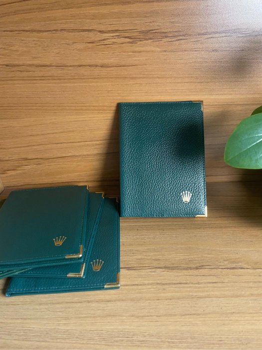 稀有 Rolex 勞力士 原廠 卡片夾 短夾 皮夾 護照套