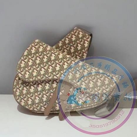 二手 99新DIOR Saddle 馬鞍包 Oblique 粒面觸感牛皮 胸包 男款 1ADPO093YKY-H28E