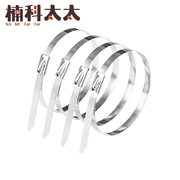 白鐵束帶 10入 不銹鋼束帶 固定帶 金屬束紮帶 不銹鋼扎帶 五金工具 束線帶 管束夾 SUSCT1M