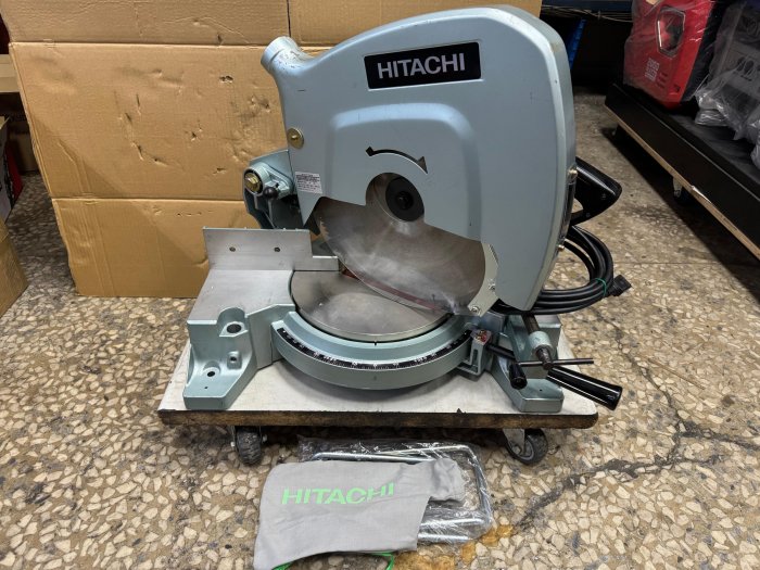 "外匯嚴選'' 【附發票】HITACHI 日立 C15FB 木工 切鋁 切台 15吋 切斷機 9成新 附日本原裝鋸片 /中古/二手/日本外匯機