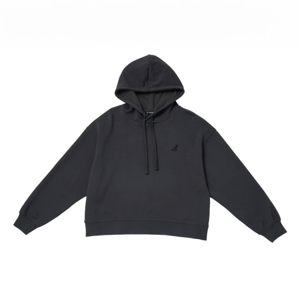 KANGOL 帽T 深灰 落肩 休閒 上衣 女 6452105010