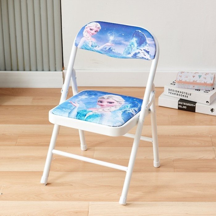 冰雪奇緣折疊椅子學習寫字吃飯艾莎傢俱幼兒園愛莎*特價優惠