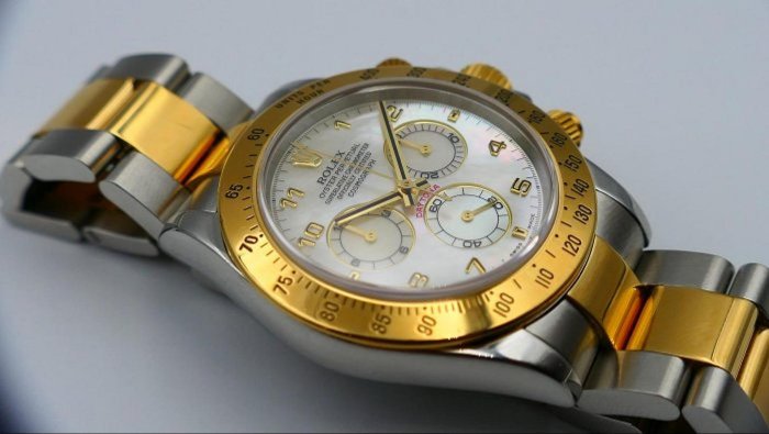 【美好時光】ROLEX 116523罕見珍珠貝母面盤半金迪通拿Daytona美品 116520 116503參考