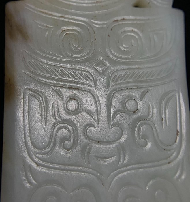 中國古董，古玉，稀少，貴重 珍藏古玉老玉古董玉器之西周龍鳳玉戈玉| Yahoo拍賣