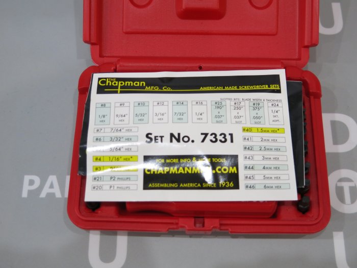 Dou Partner】Supreme x Chapman Screwdriver Set 螺絲起子工具組現貨