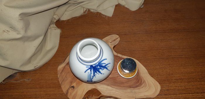 早期巧妙堂手繪茶葉罐茶倉完整| Yahoo拍賣