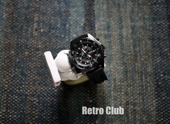 Retro CLUB【一元起標】【二手】日本 卡西歐 CASIO AMW-330 黑色 潛水計時腕錶 棄 F260403
