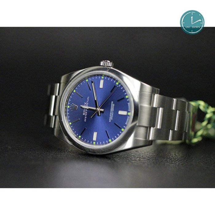 精品手錶 ROLEX勞力士114300蠔式藍色面盤904L不鏽鋼材質39mm 現貨