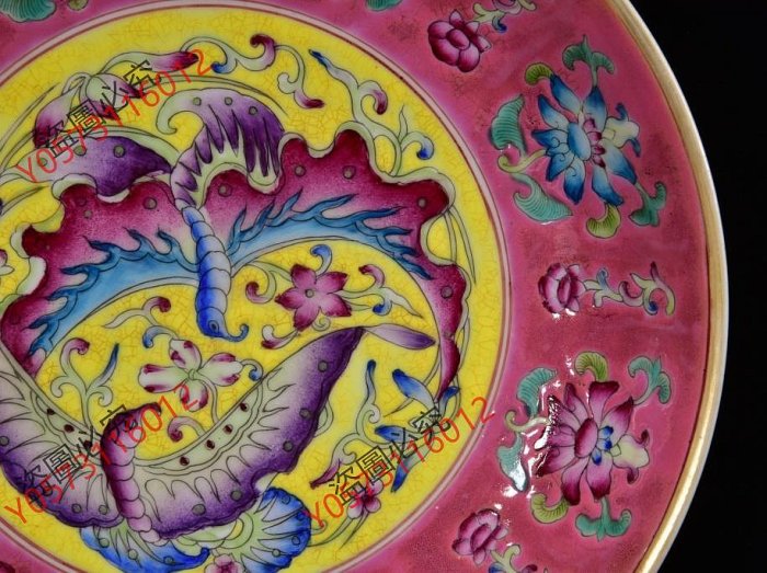 清雍正年粉彩蝴蝶紋盤4.5*21m40028513五彩粉彩琺瑯彩| Yahoo拍賣