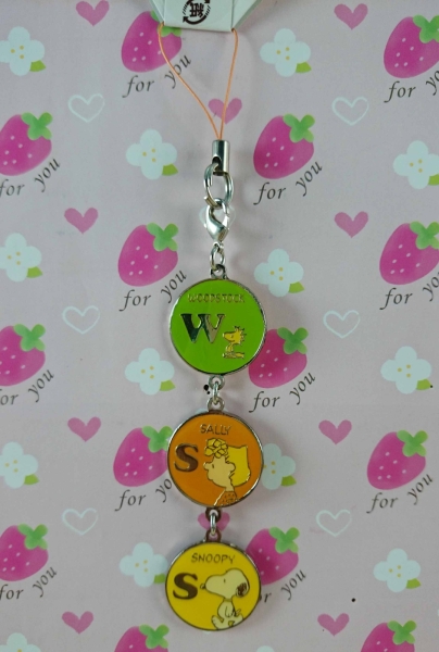 【震撼精品百貨】史奴比Peanuts Snoopy ~手機吊飾 黃紅藍圓