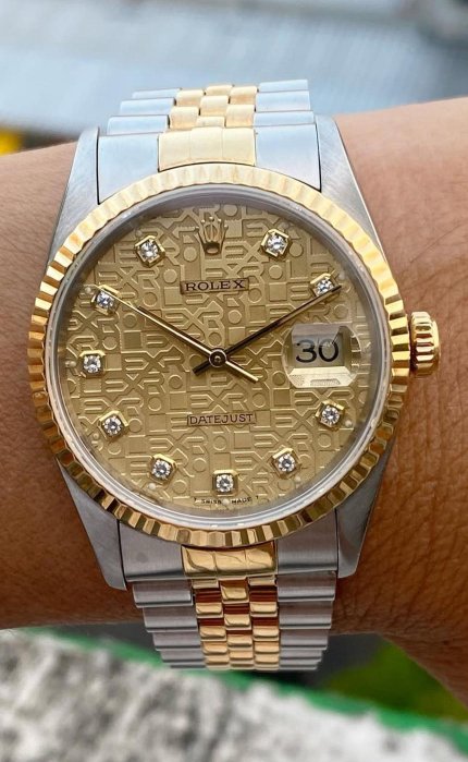 勞力士16233 五銖錶帶 18k 鋼 男錶