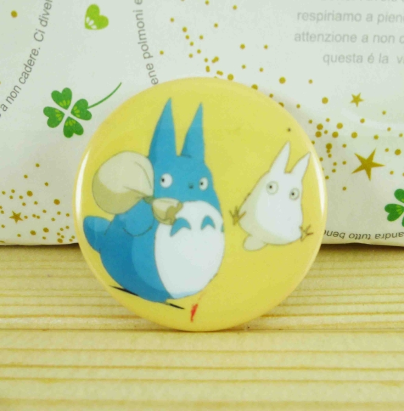 【震撼精品百貨】となりのトトロTotoro 徽章-小白黃