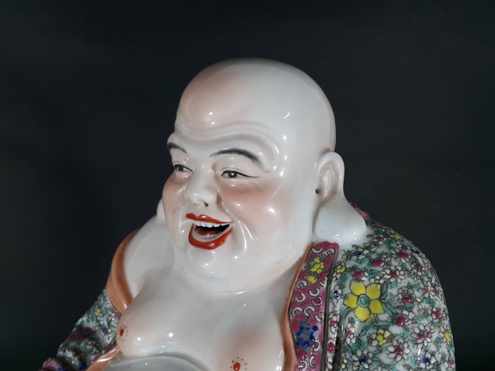 銀九藝] 古瓷陶瓷民國瓷粉彩瓷福建會館游長子造彌勒佛| Yahoo拍賣