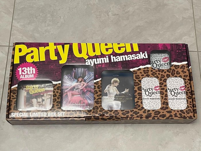 浜崎あゆみ Party Queen SPECIAL LIMITED BOX HMV店舗在庫一覧] 『Party Queen』 SPECIAL LIMITED BOX SET (CD