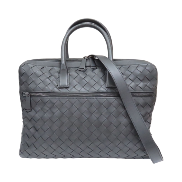 BOTTEGA VENETA BV 寶緹嘉 黑色 編織羊皮 公事包 兩用包 601065 【二手名牌BRAND OFF】