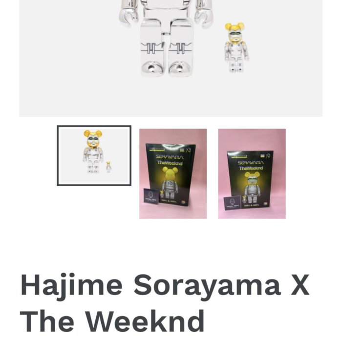 MEDICOM TOY - 正規品/BE@RBRICK SORAYAMA × THE WEEKND BE@RBRICK SERIES 50